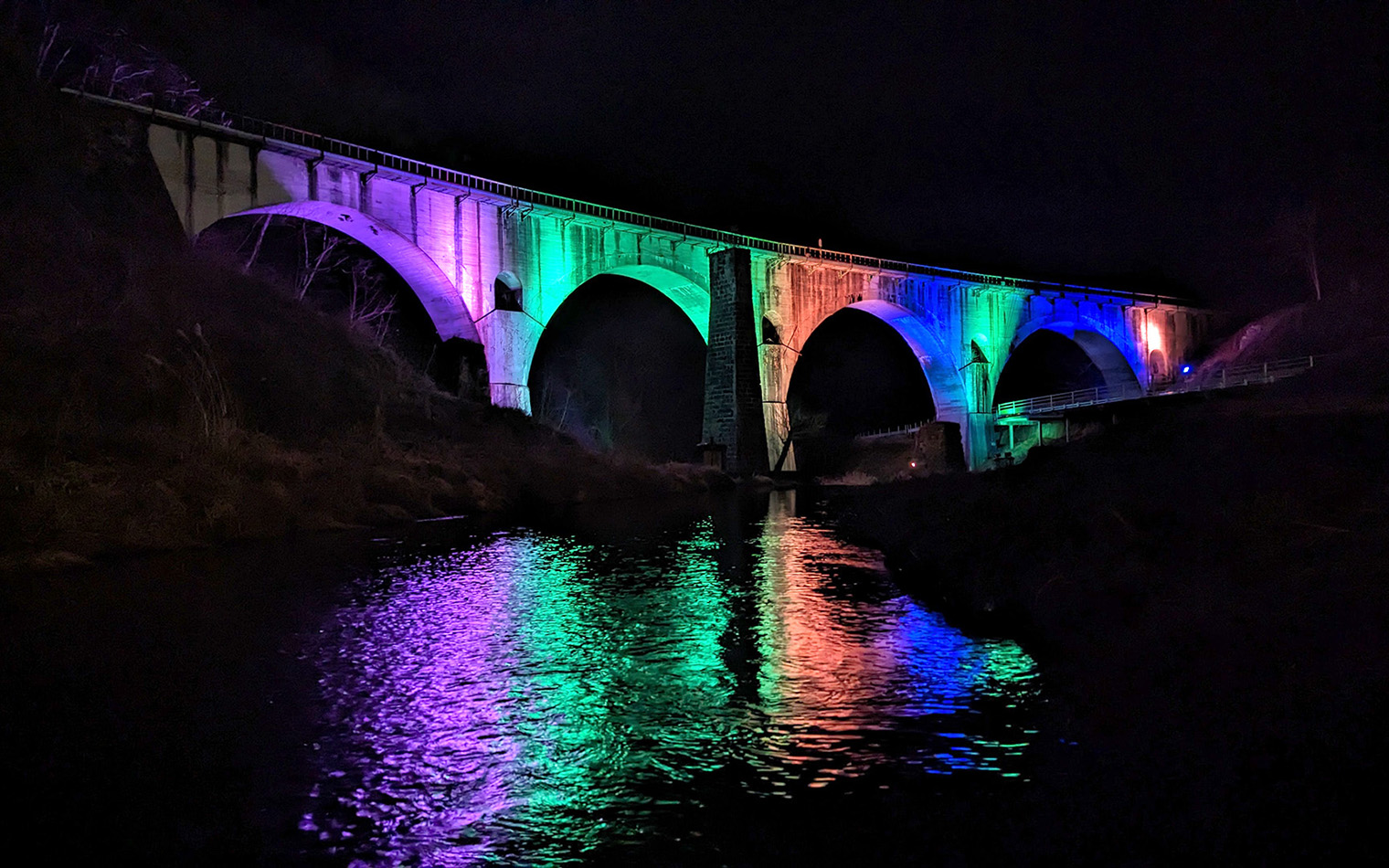めがね橋(宮守川橋梁)
